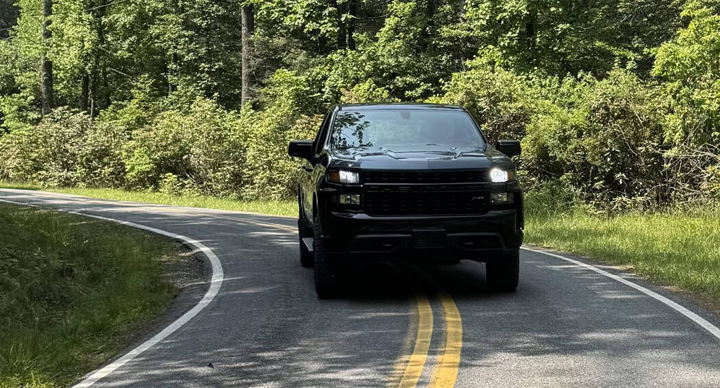 Truck in oncoming lane in WNC